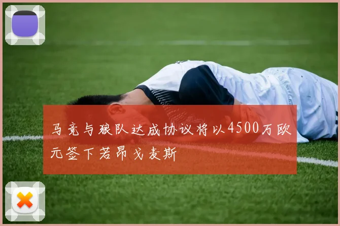 马竞与狼队达成协议将以4500万欧元签下若昂戈麦斯